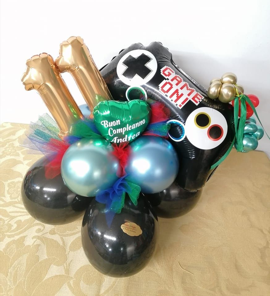 palloncino numero 11 con joystick playstation