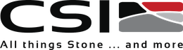 A logo for csi all things stone and more