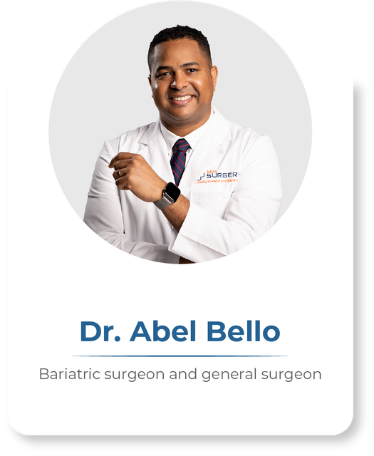 Dr. abel bello is a bariatric surgeon and general surgeon
