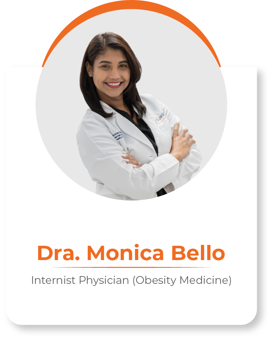 A picture of a doctor named dra. monica bello