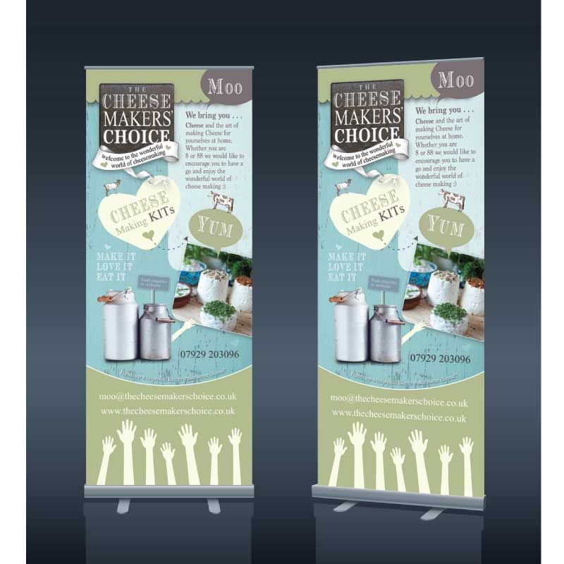 Exhibition panels from Creative Edge