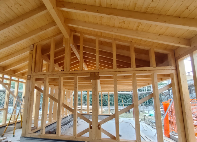 copertura in legno