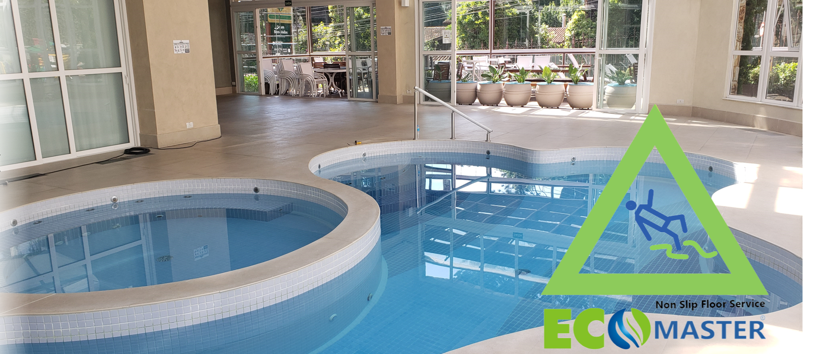 Antiderrapante Piso Externo de Piscina e Spa
