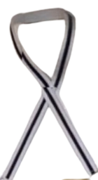 A pair of scissors crossed over each other on a white background.