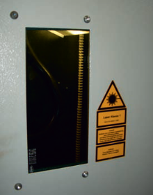 Jutz Lasertechnik, Produkte, Laserzubehör, Laserschutzglas, Laserschutzfenster