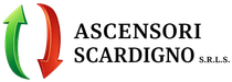 Logo di Ascensori Scardigno s.r.l.s., azienda specializzata in progettazione, installazione, manutenzione e ammodernamento di ascensori, montacarichi e scale mobili.