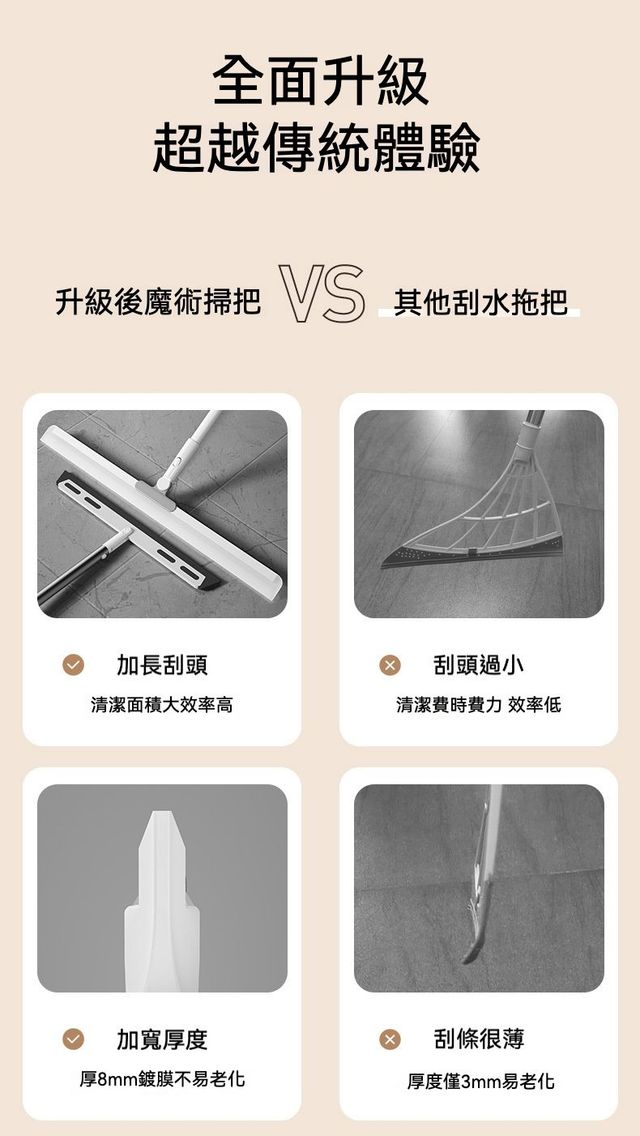 居家必備  新款多功能懶人清掃神器/魔術掃把拖把刮刀