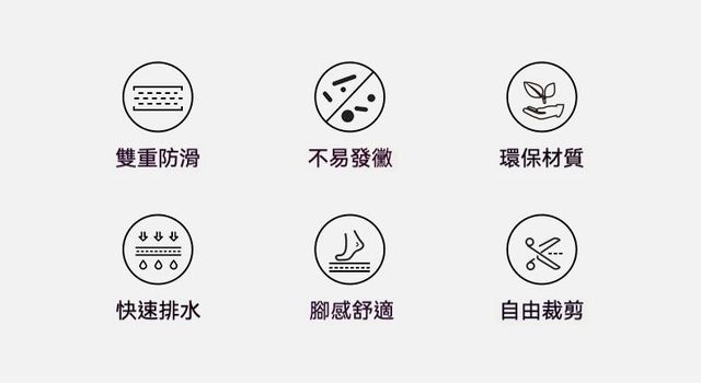 居家生活  日本浴室防滑防摔可折疊地墊