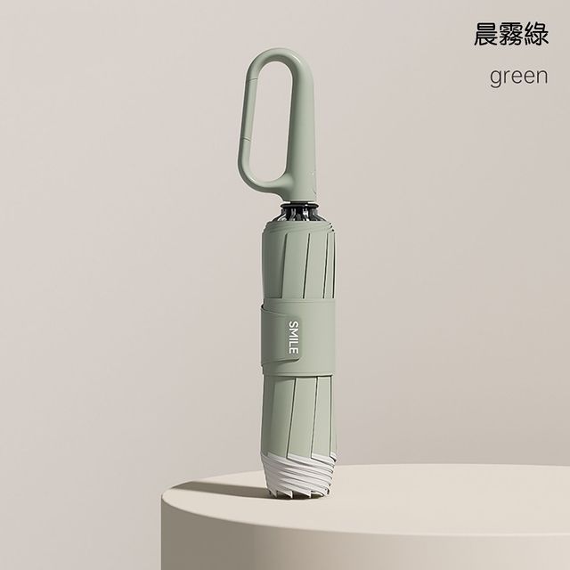 專利設計 環扣反向抗風反光自動摺疊傘