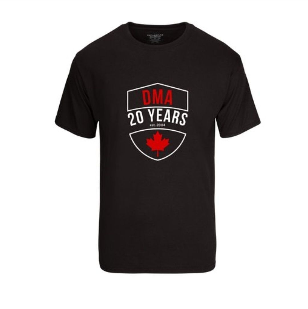 Dynasty Marital Arts branded shirt celebrating the 20th anniversary
