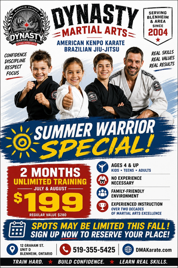July/August Promotion Poster