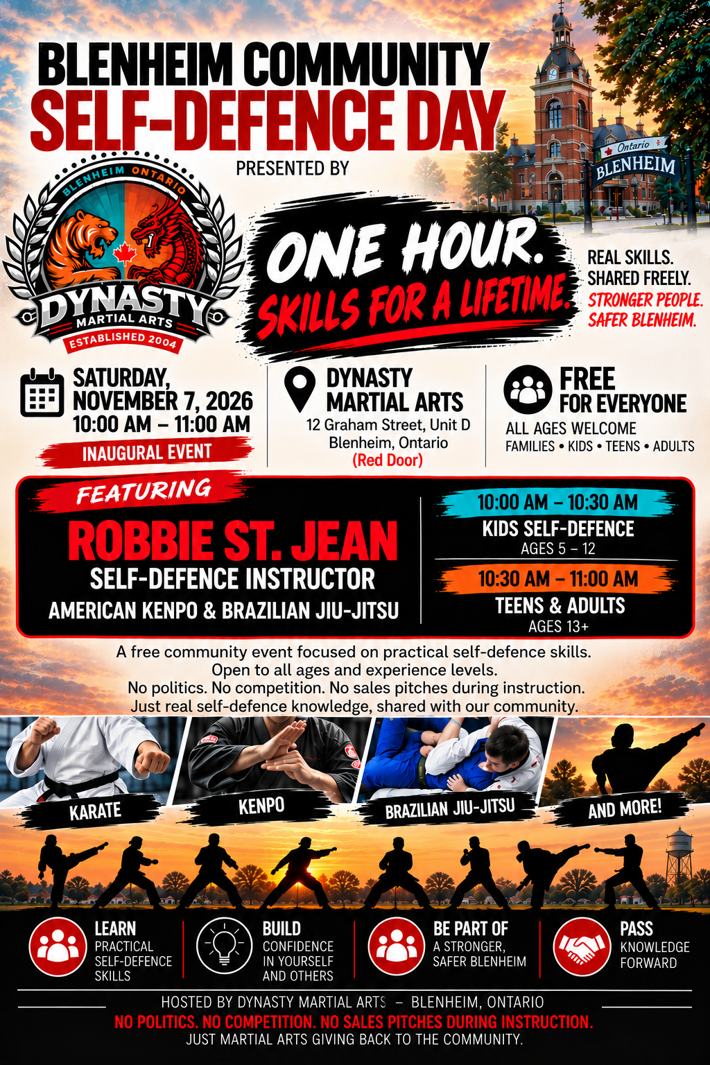 Poster for a Master Todd Durgan & Jamie Seabrook Master Class Seminar