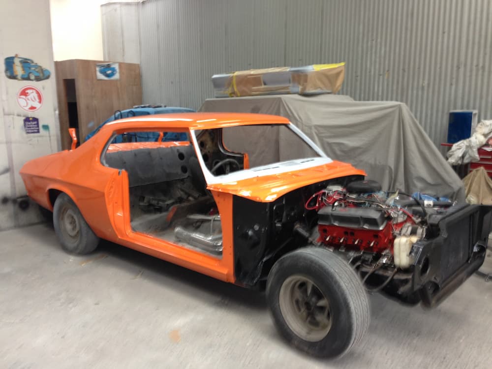 Orange Car Frame — All Port Smash Repairs in Port Macquarie, NSW