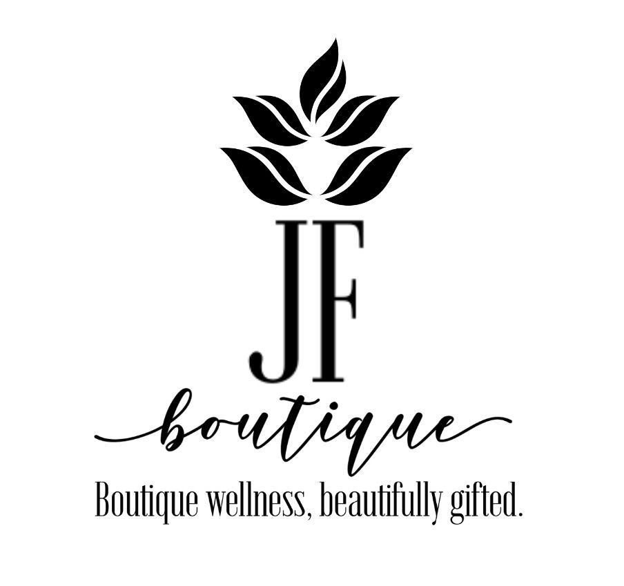 Logo: Black leaves above