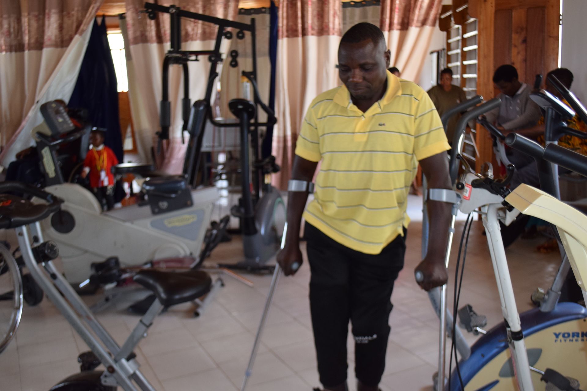 Alfred - INUKA Patient Walking with Crutches