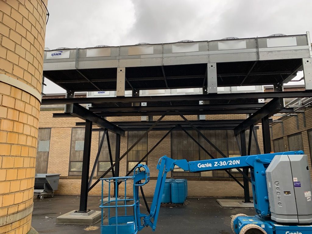 Lift and Air System Side View — Springfield, MA — Advanced Air Quality, Inc.