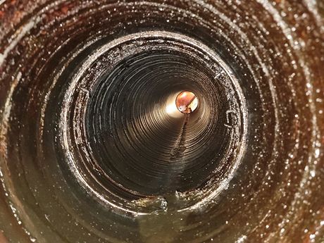 Air Duct With Dust — Springfield, MA — Advanced Air Quality, Inc. Air Duct With Dust — Springfield, MA — Advanced Air Quality, Inc.
