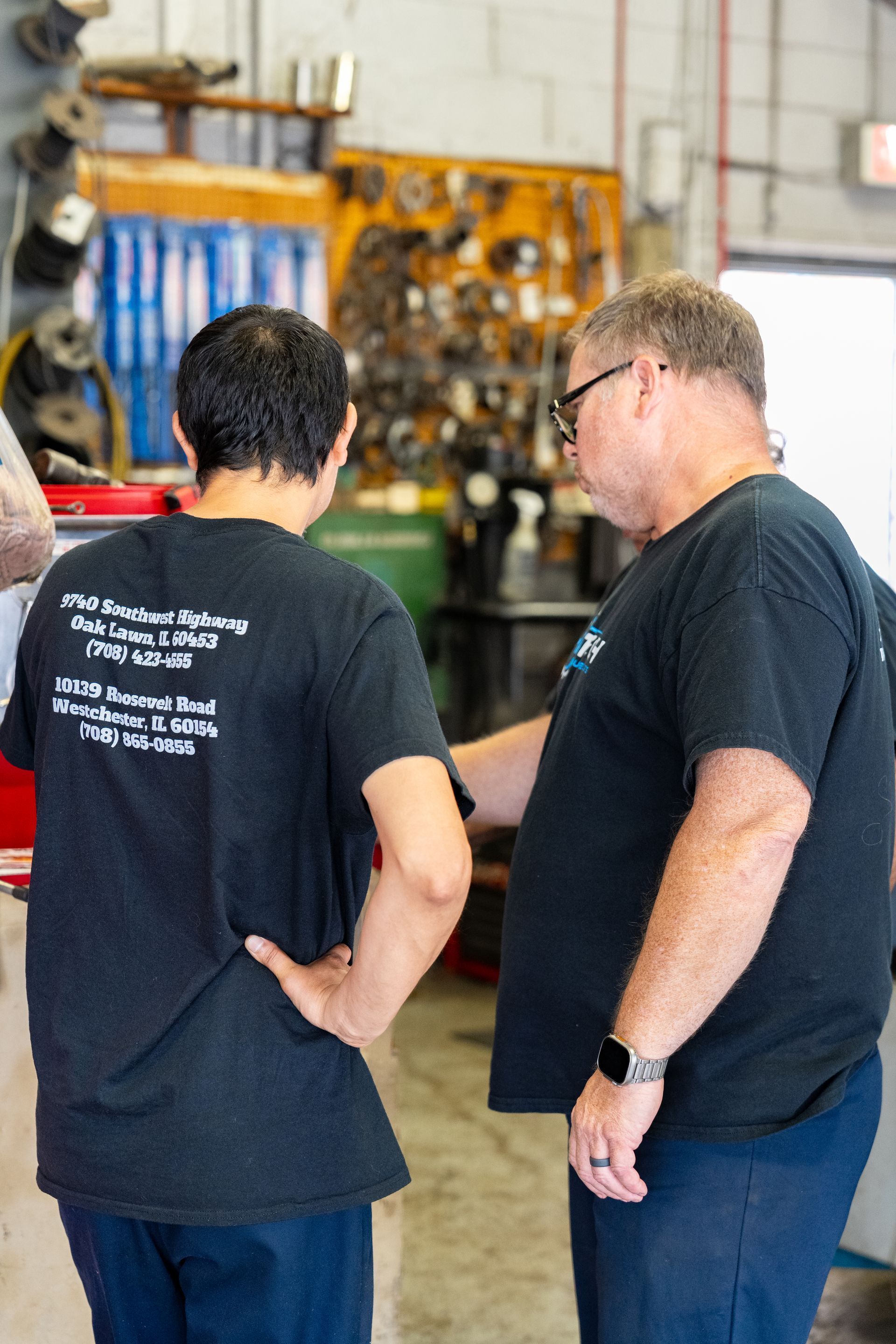 Westchester team at Hi-Tech Auto Specialists in IL