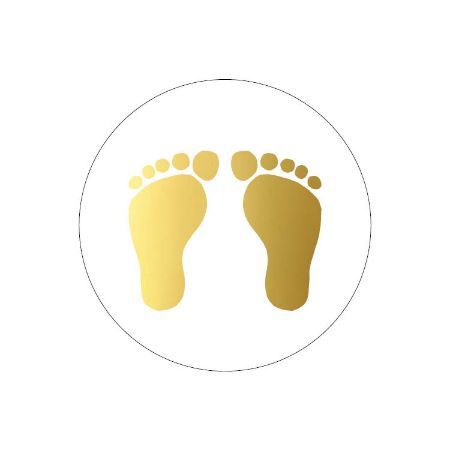 Sticker | Babyvoetje | 5 stuks