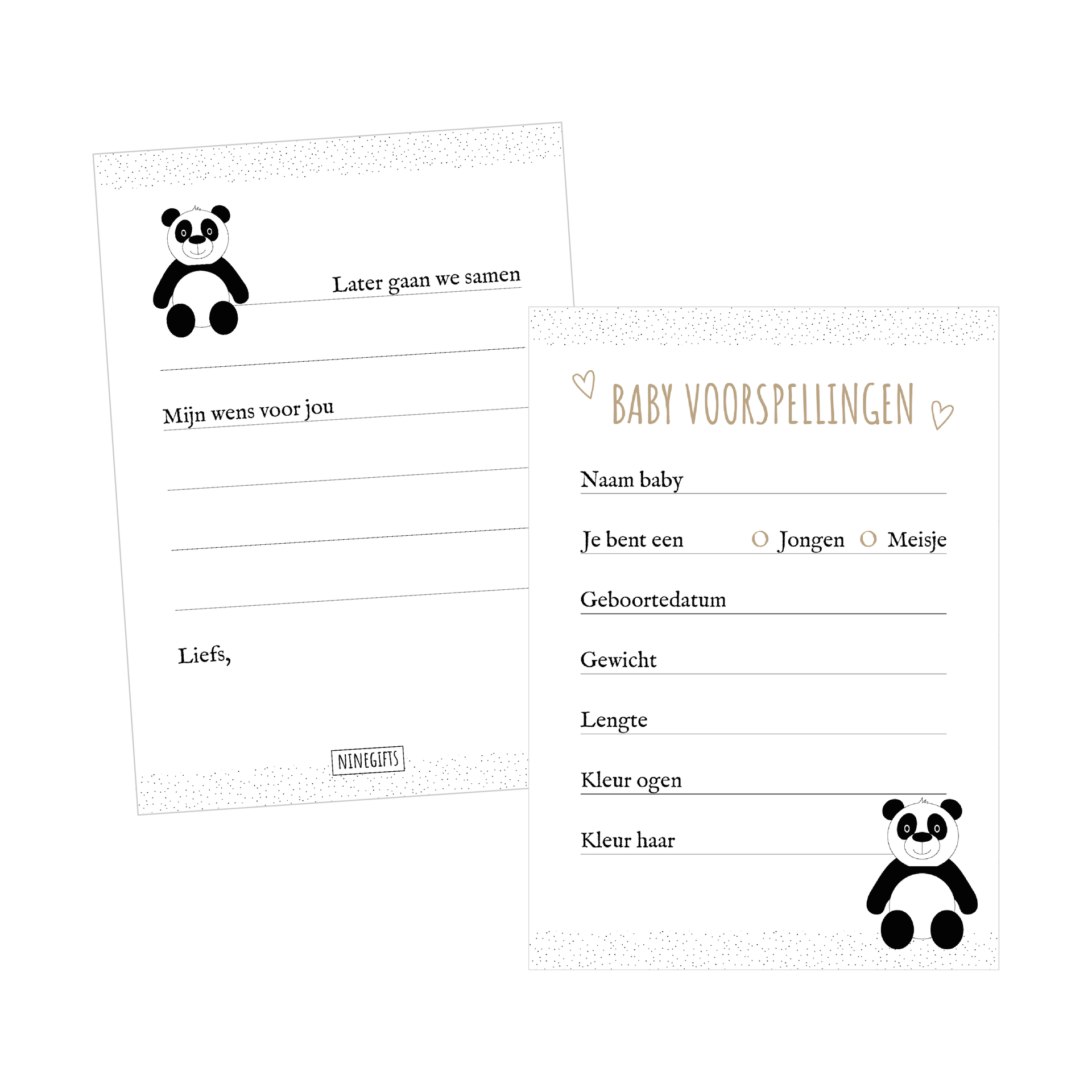 Invulkaart Babyvoorspellingen | 10 stuks