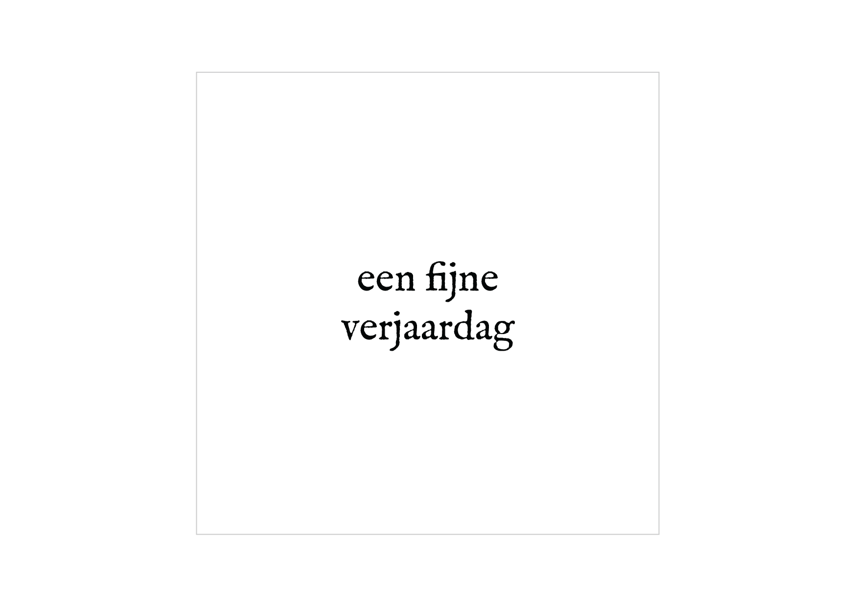 Minikaartje | Een fijne verjaardag