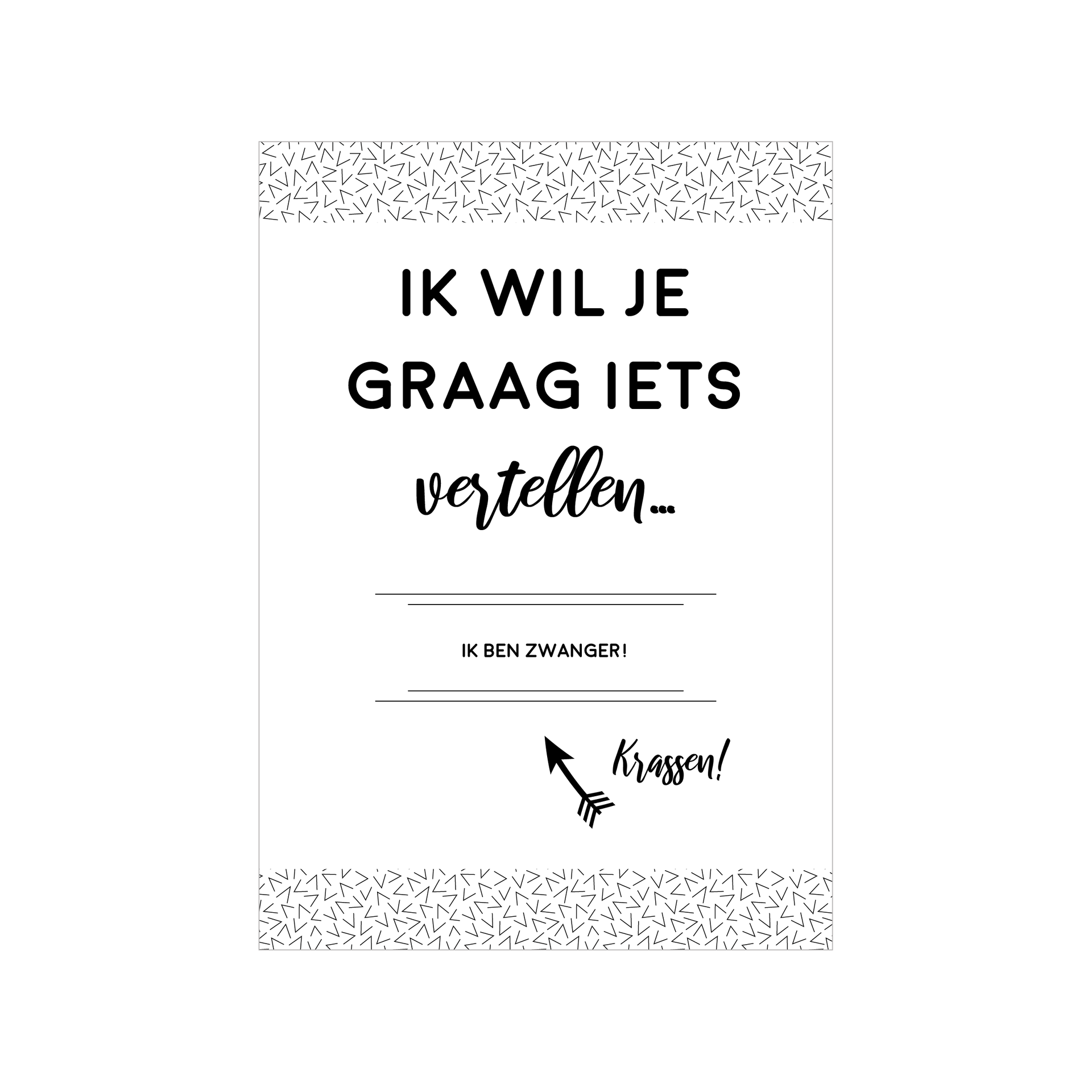 Kraskaart | Ik ben zwanger!
