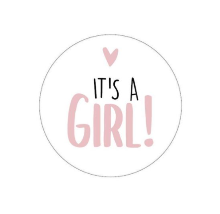 Sticker | It's a girl! | 5 stuks