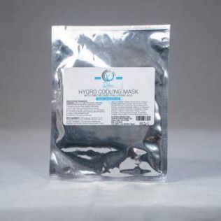Silver foil pouch with label reading