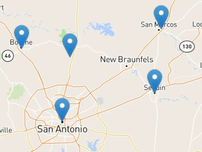 An image showing Texas Foundation Repair & Remodeling LLC serving various areas in and around San Antonio, TX.