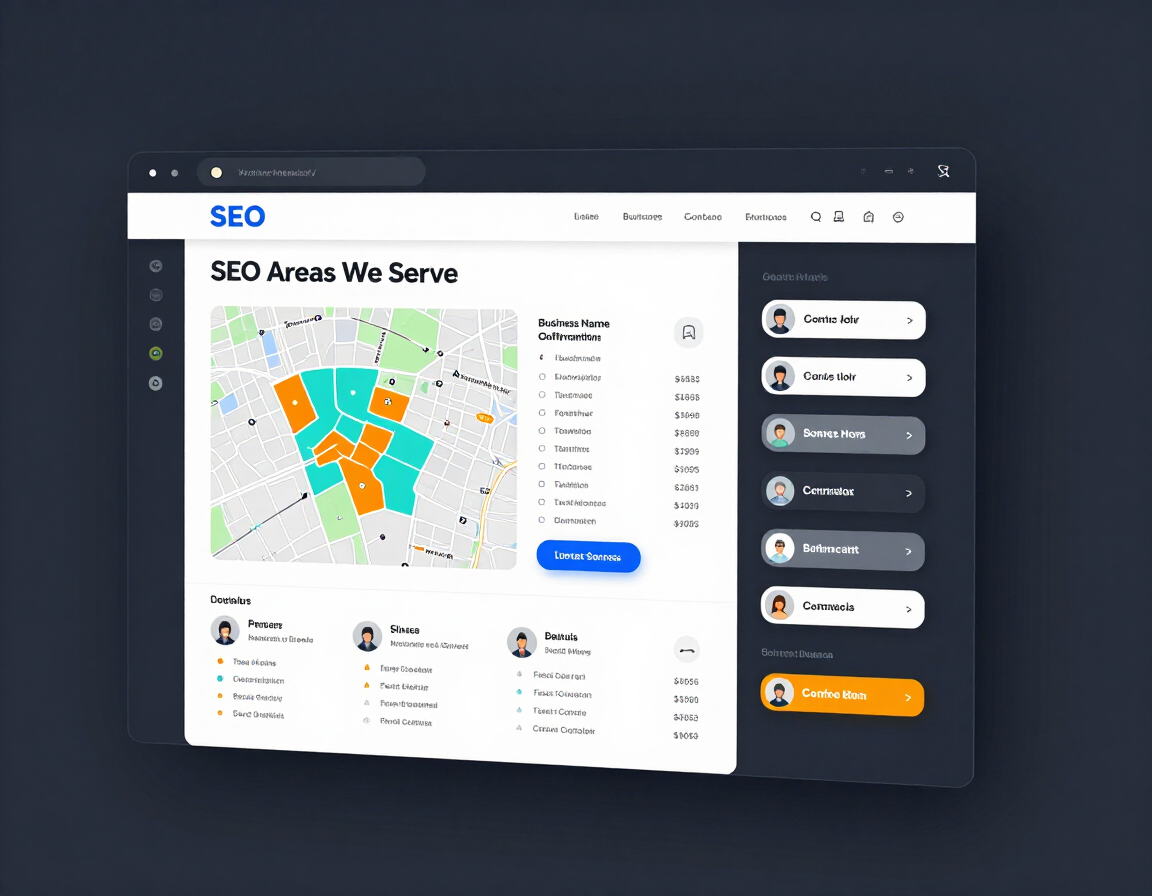 Local business SEO and areas-served website panel