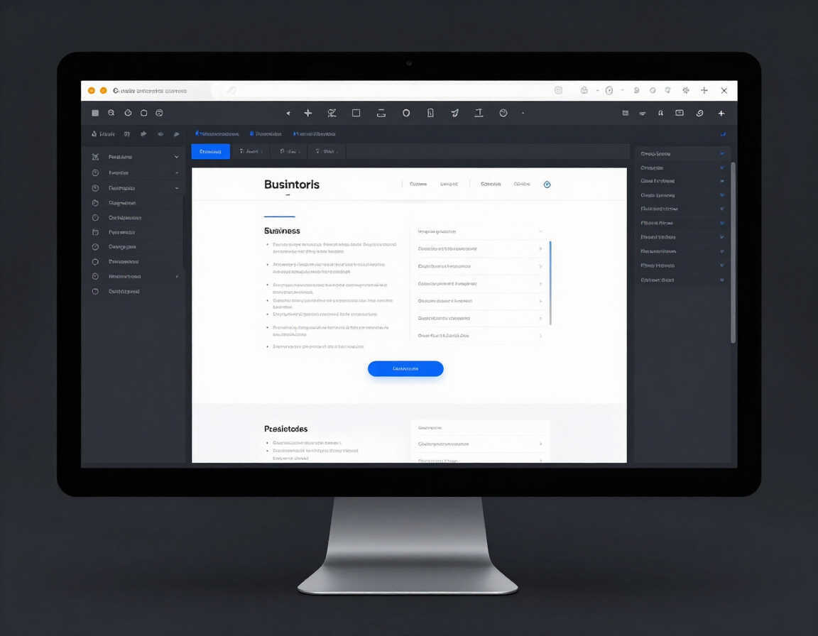 Kaboomasite drag-and-drop website builder editor interface