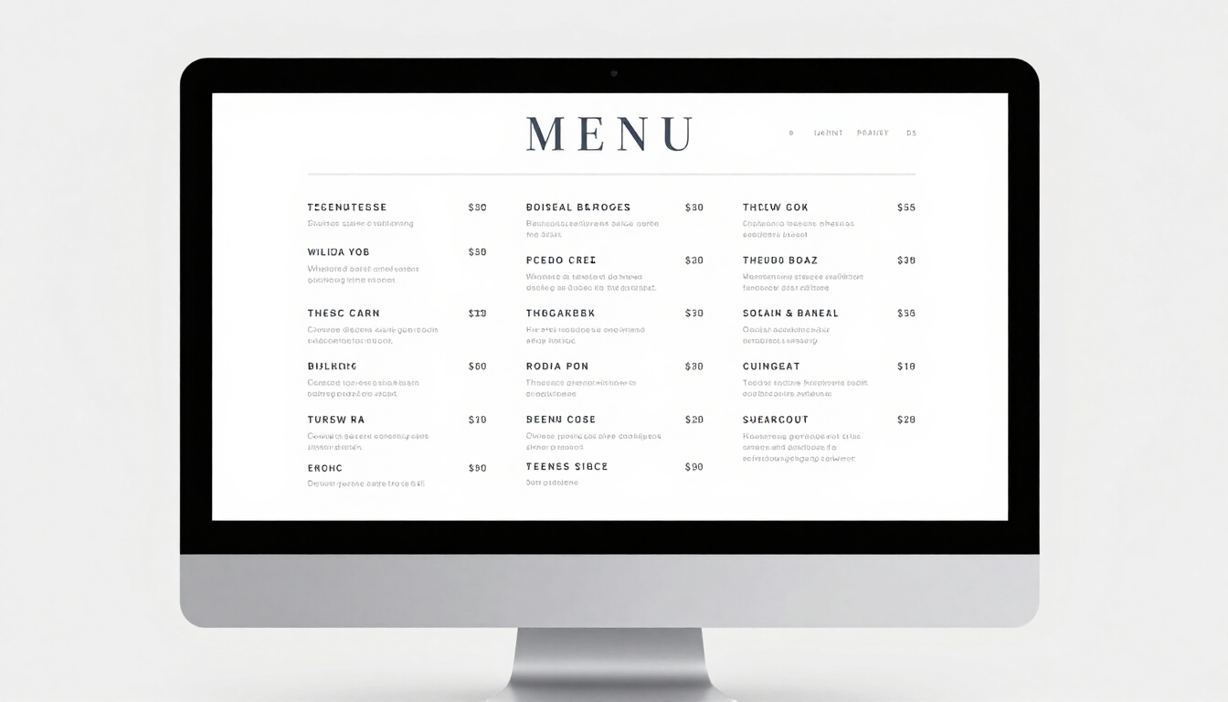 Modern Dining Layout template preview