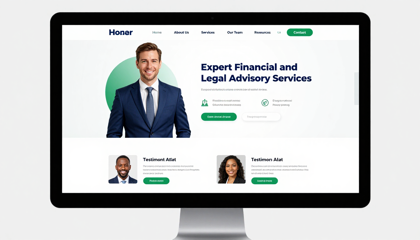 Law and Finance Layout template preview