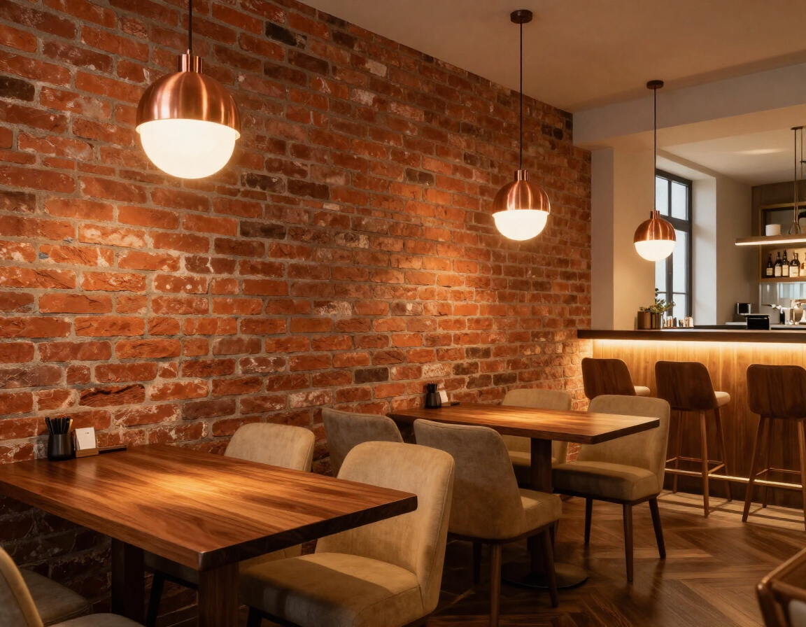 Warm dining room interior