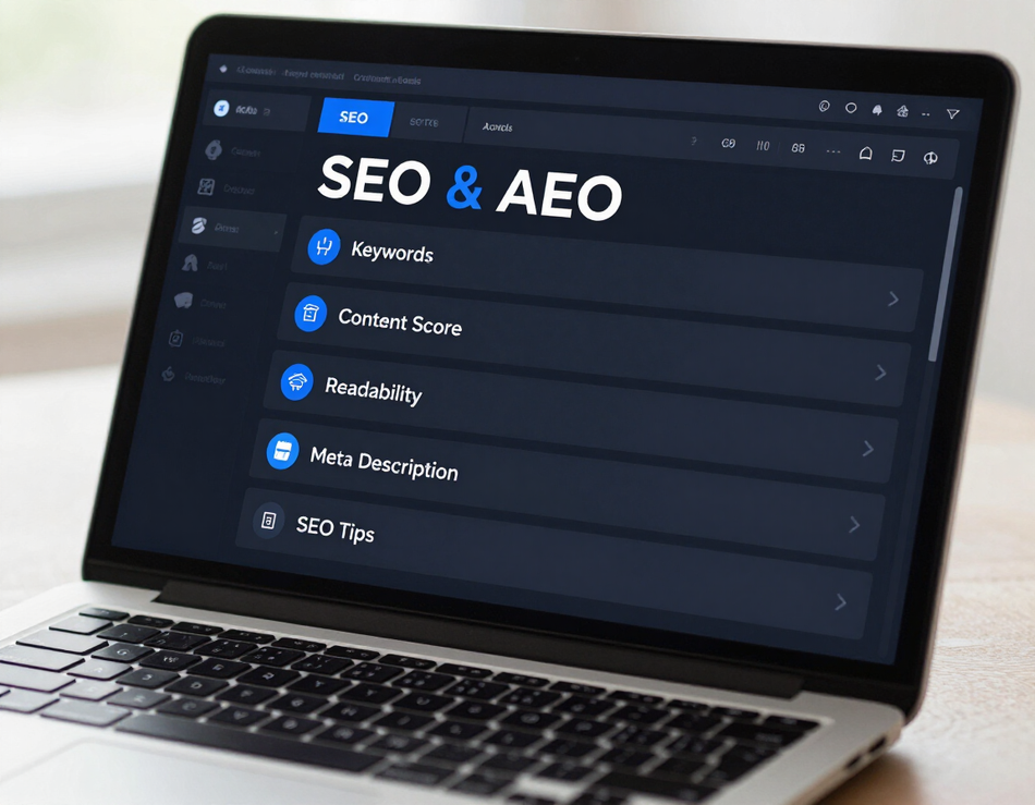 Kaboomasite AI-powered SEO tools interface