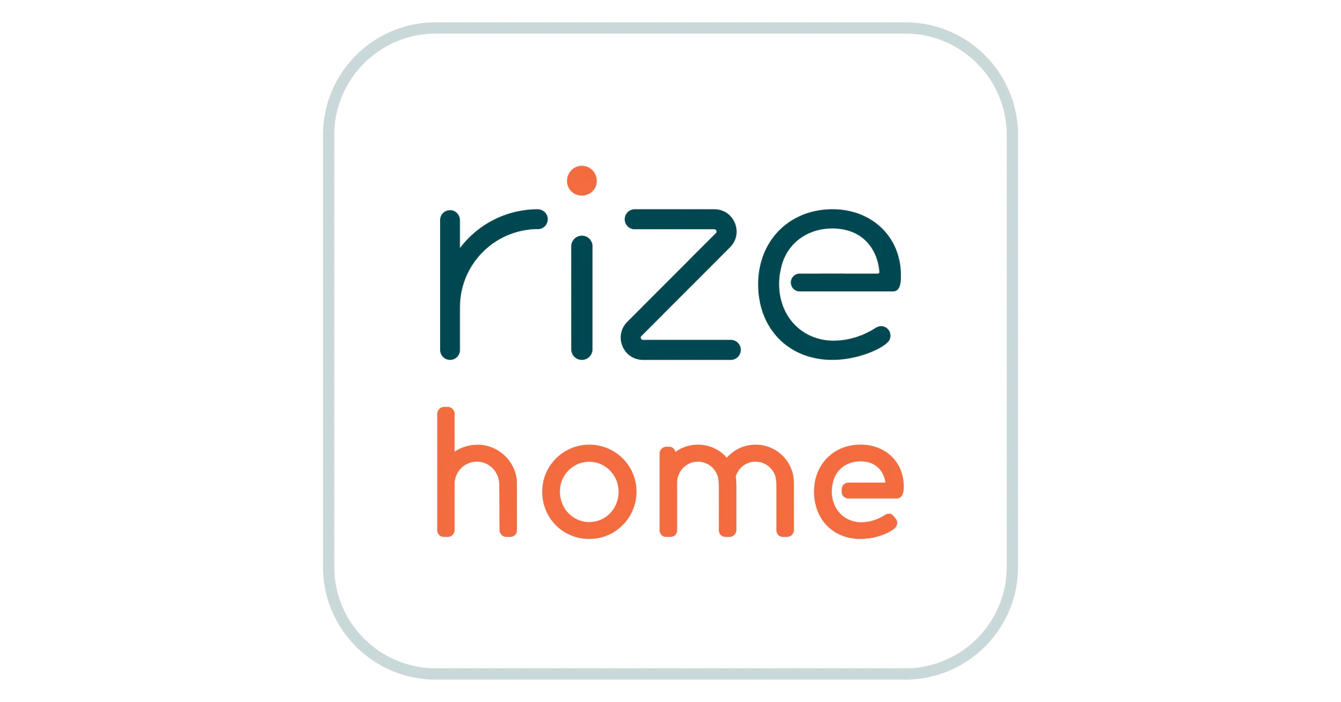 It is a logo for a company called rize home.