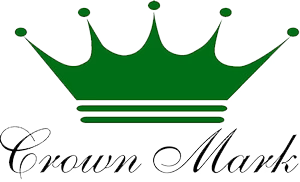 A green crown with the words `` crown mark '' below it on a white background.