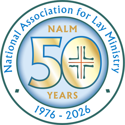 round National Association for Lay Ministry 50 year logo seal