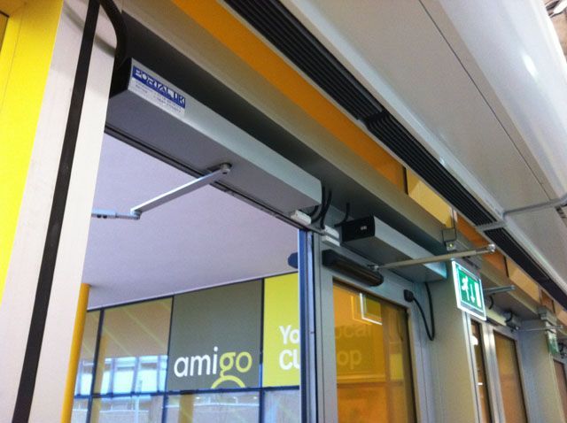 Automated door at Amigo Loans
