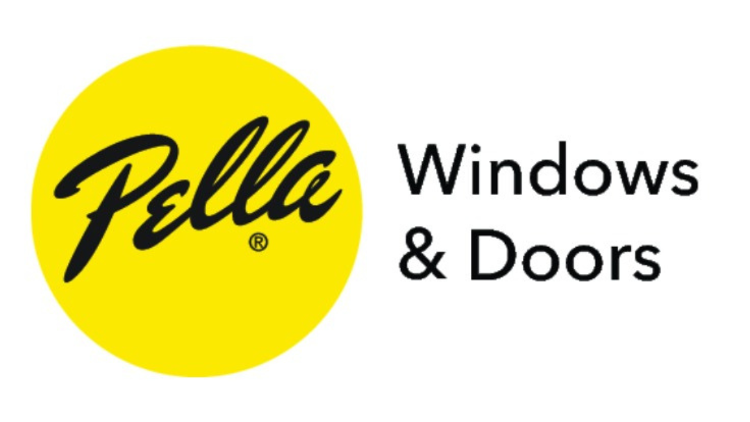 A black and white logo that says `` brand logo here '' on a white background.