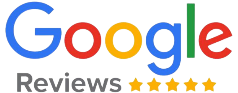 A google review logo with five stars on it