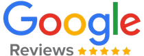 A google review logo with five stars on it