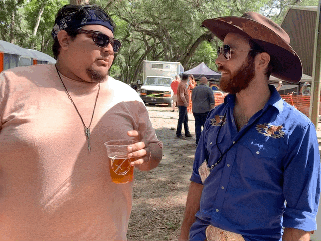 JR Williams with fan