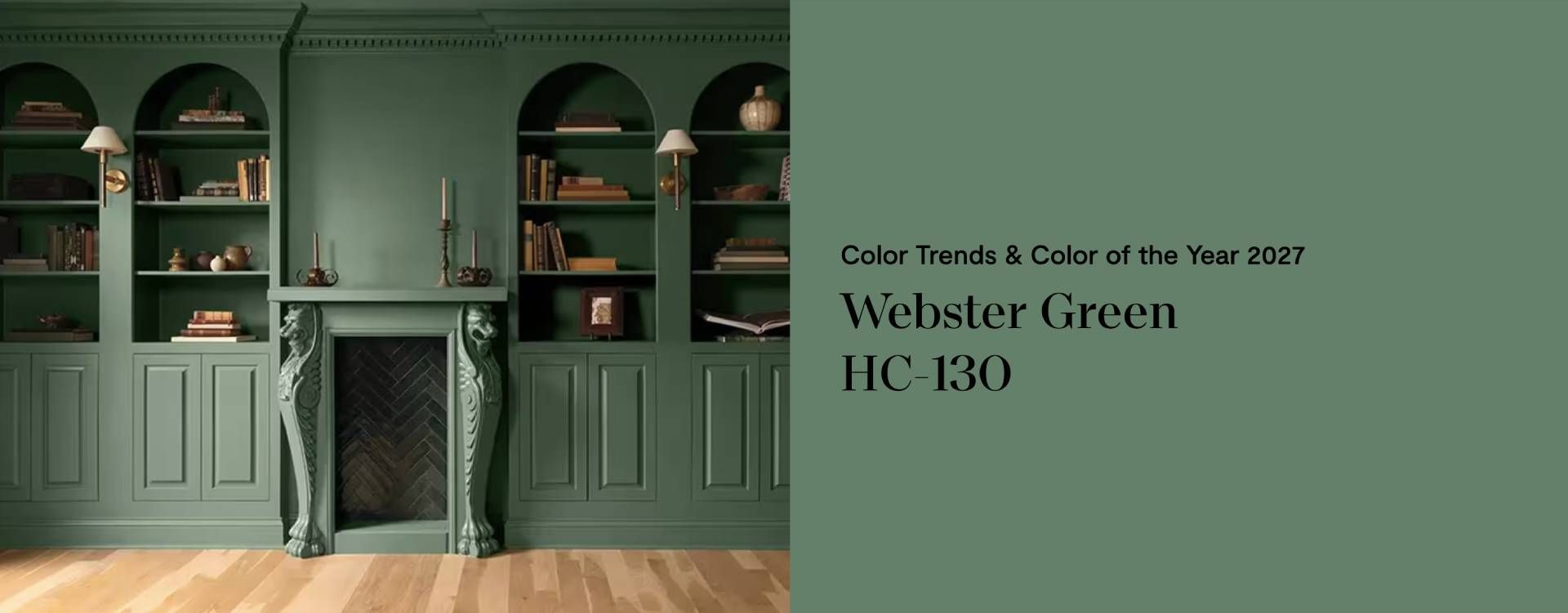 Benjamin Moore Color of the Year 2027 Webster Green HC-130