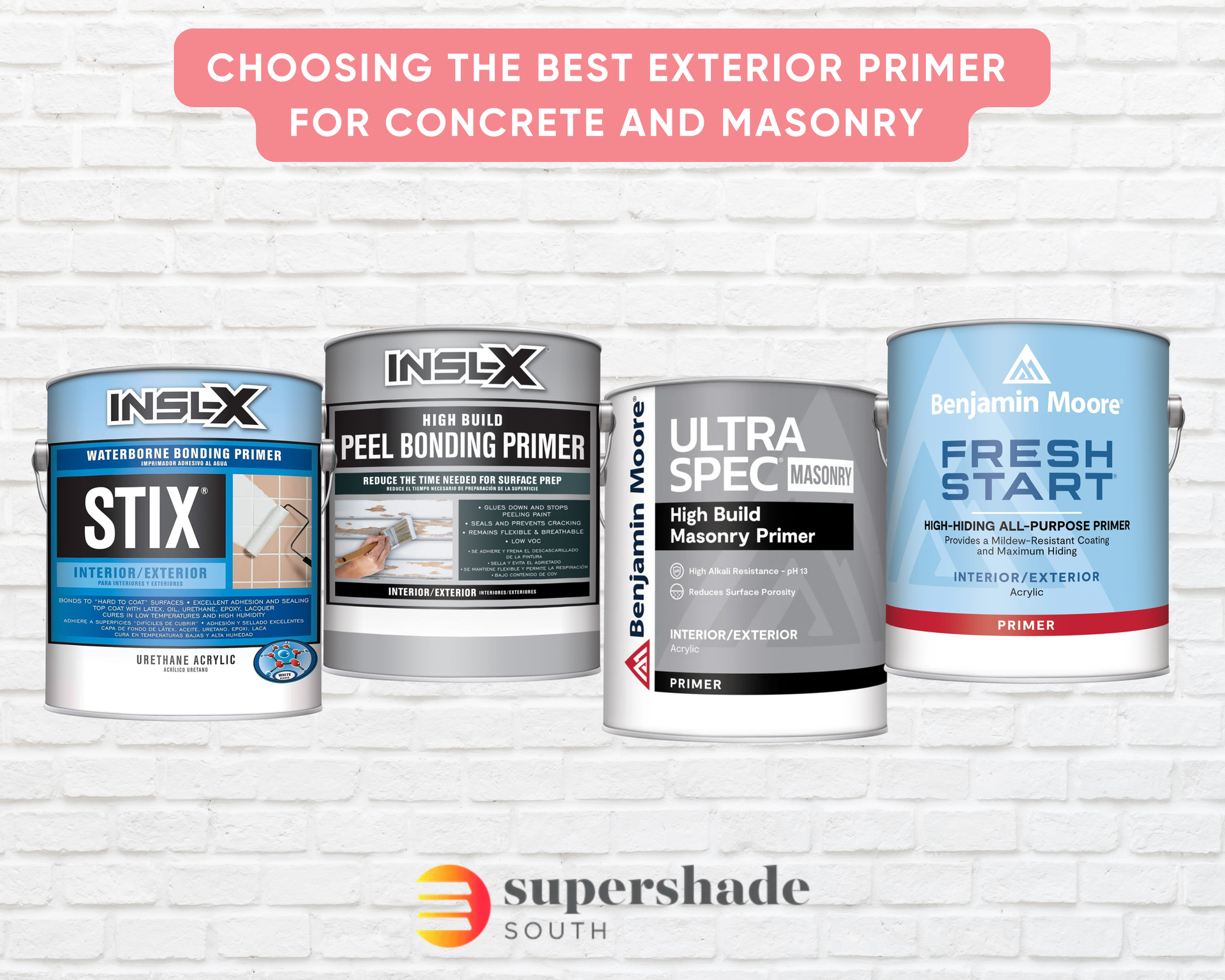 Recommended exterior primers for concrete and masonry near Ft. Lauderdale, FL