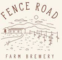 Fence Road Farm Brewery logo with farmhouse, hills, and hops in a simple line drawing