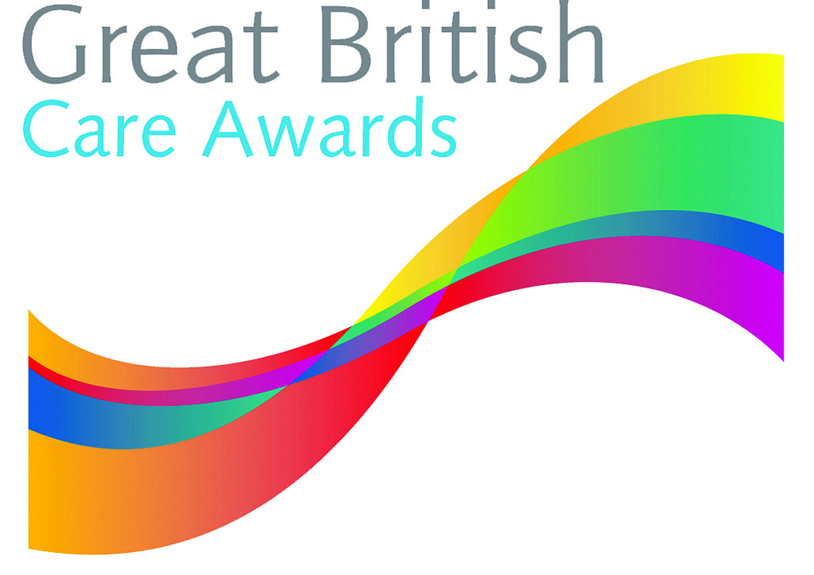 A logo for the great british care awards
