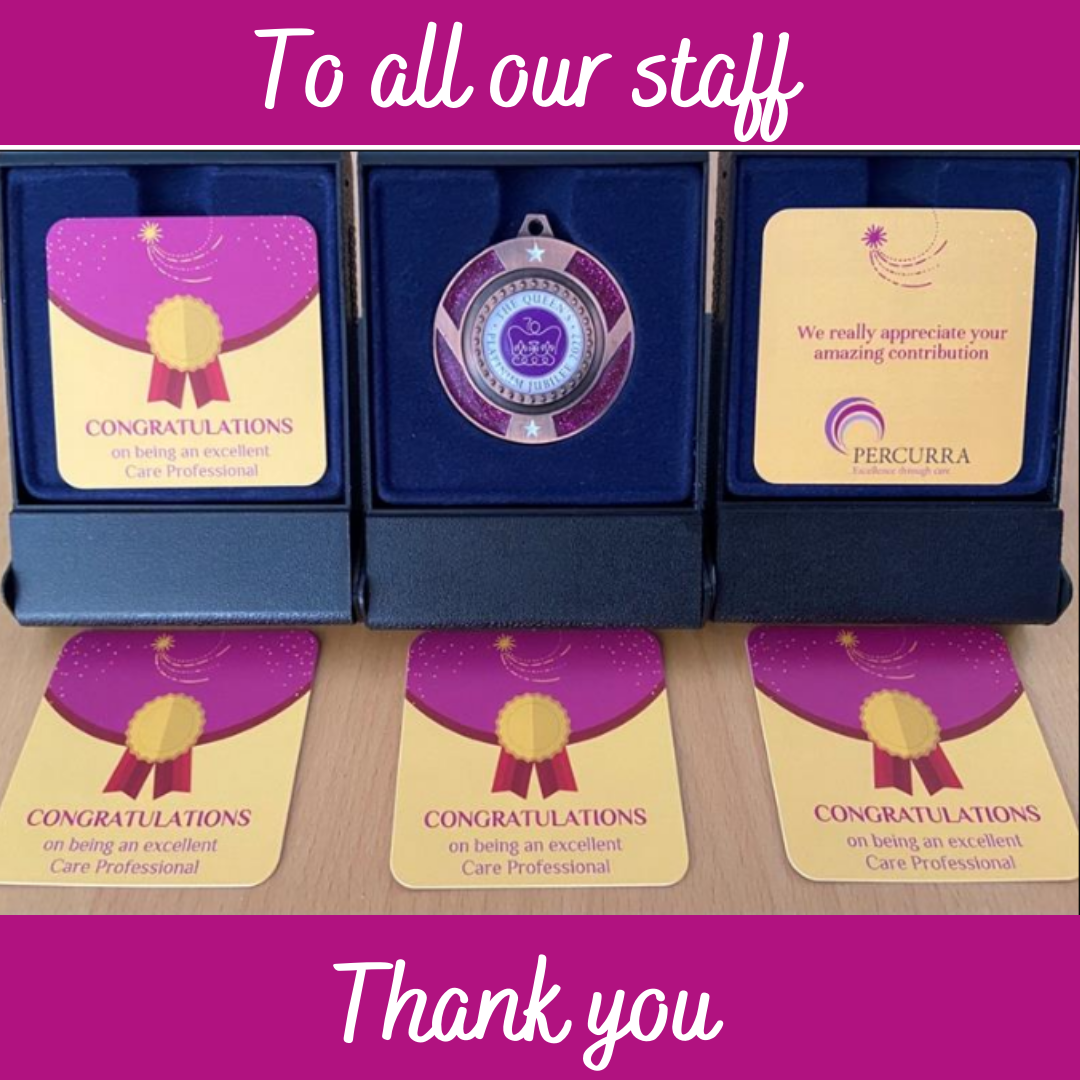 a congratulations card with a medal on it