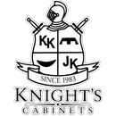 Knight&rsquo;s Cabinets logo with knight shield and &ldquo;Since 1983&rdquo; banner in black and white