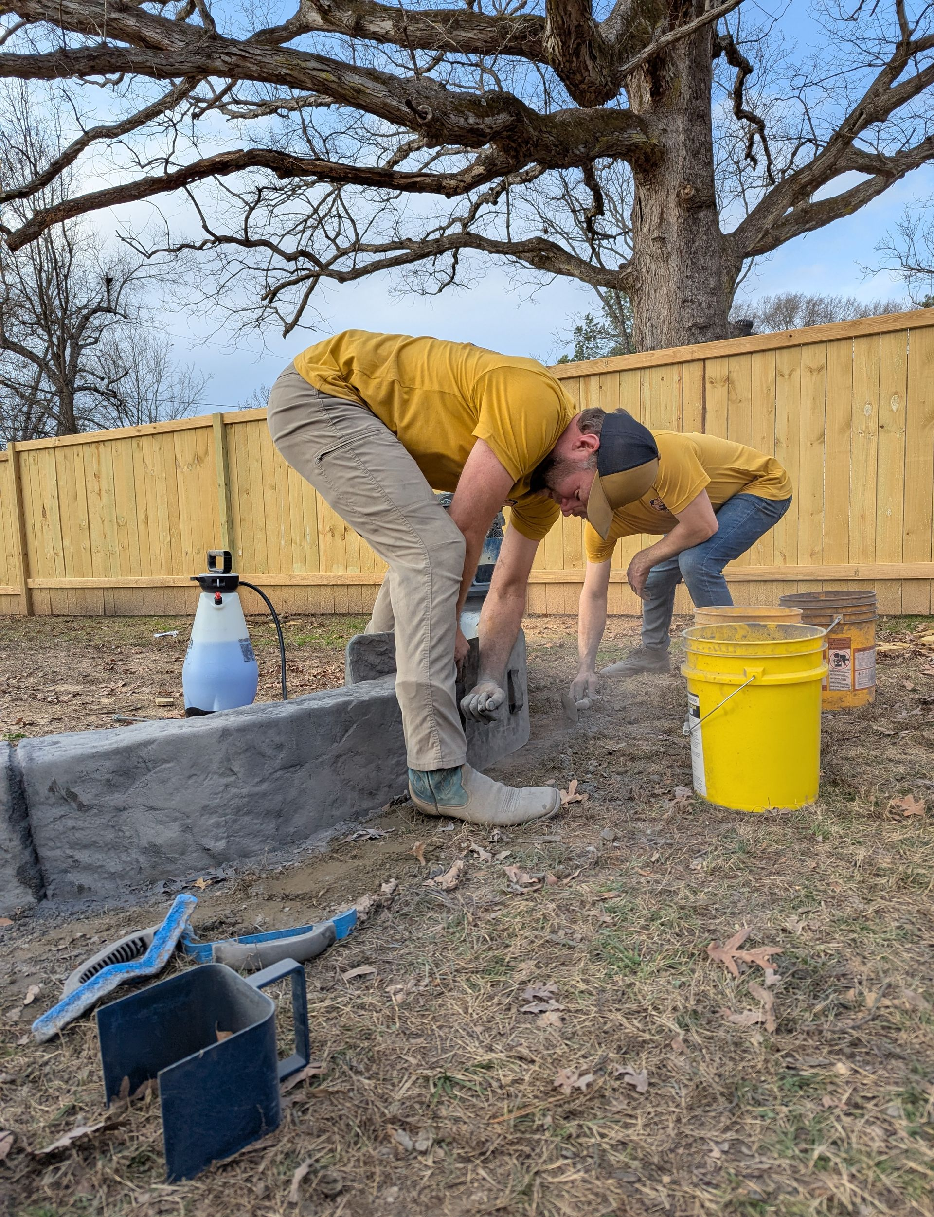 The Process Custom Stamped Edging Landscaping Garden Bed Home Residential The Curb Guy Marcus MrCurber Arkansas